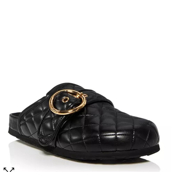 See by Chloé Women's Jodie Quilted Buckled Slip On Mule Flats, size 38 - Picture 9 of 9